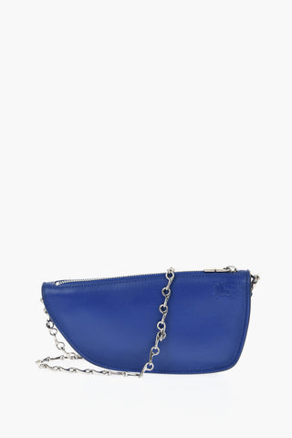 Leather MICRO SHIELD SLING Bag with Chain Shoulder Strap