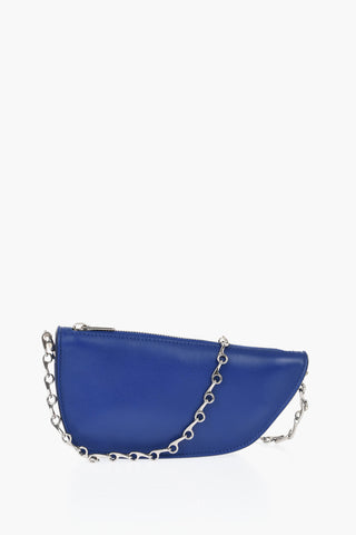 Leather MICRO SHIELD SLING Bag with Chain Shoulder Strap