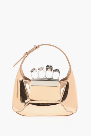 Borsa in Pelle Specchiata con Tracolla a Catena