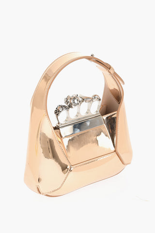 Borsa in Pelle Specchiata con Tracolla a Catena