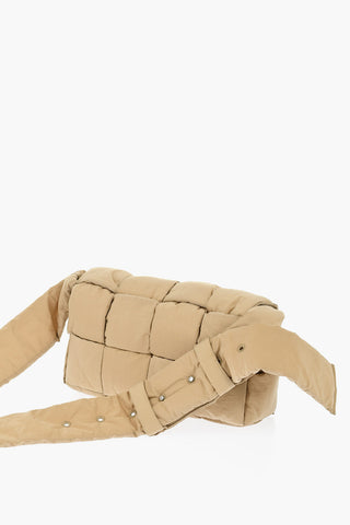 Solid Color Nylon PADDED TECH CASSETTE Crossbody Bag