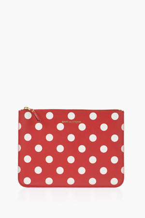 Polka Dots Leather Pochette