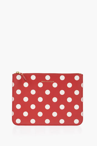 Polka Dots Leather Pochette
