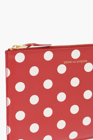 Polka Dots Leather Pochette