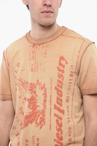 RED TAG T-shirt Girocollo T-DIEGOR-L2 Effetto Acid Wash