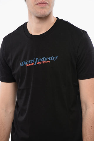 T-Shirt mit Rundhalsausschnitt T-DIEGOR NEW INDUSTRIES aus Baumwolle mit Relief-Logo