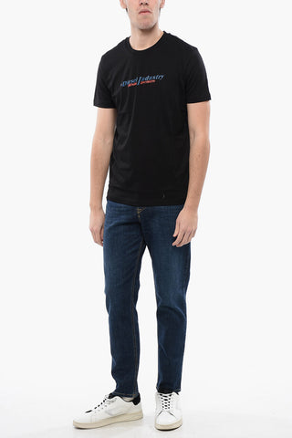 T-Shirt mit Rundhalsausschnitt T-DIEGOR NEW INDUSTRIES aus Baumwolle mit Relief-Logo