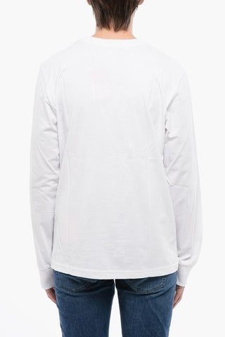 RED TAG Long Sleeves T-JUST-LS-D Crew-neck T-shirt with Embroidery Monogram