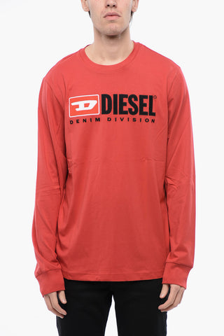 RED TAG Long Sleeved T-JUST-LS-DIV Crew-neck T-Shirt