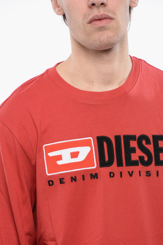 RED TAG Long Sleeved T-JUST-LS-DIV Crew-neck T-Shirt
