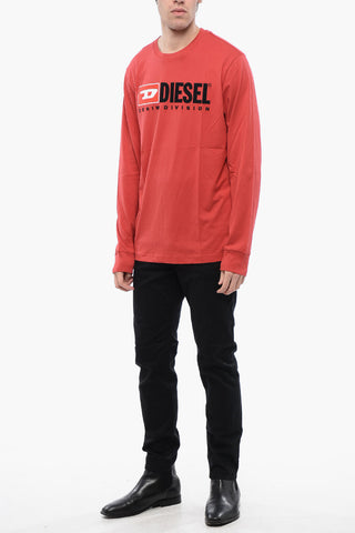 RED TAG Long Sleeved T-JUST-LS-DIV Crew-neck T-Shirt