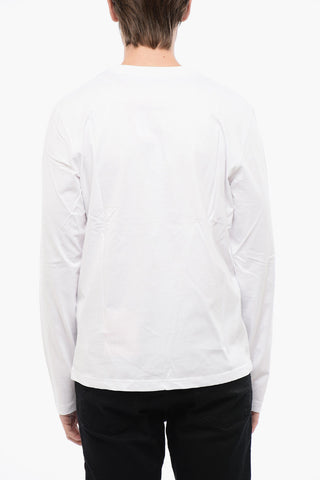 Long Sleeves Cotton T-DIEGOR-LS-MICRODIV Crew-neck T-shirt