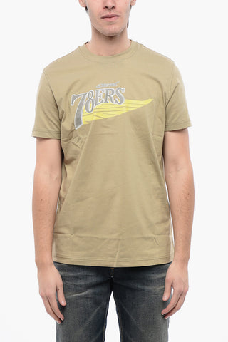 RED TAD Cotton T-DIEGOR-K75 Crew-neck T-shirt with Contrast Print