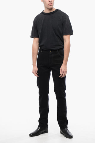 ID Jeans in Denim Stretch con Logo Ricamato 19cm
