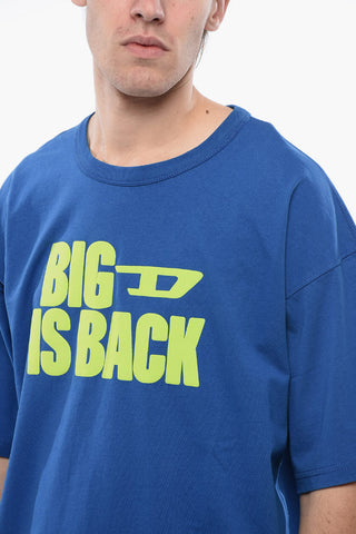 RED TAG Cotton T-BOXT-BACK Crew-neck T-shirt with Embossed Print