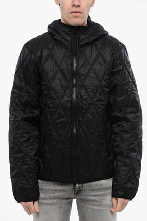 RED TAG Quilted Nylon J-FOKKER Lightweight Jacket with Hood