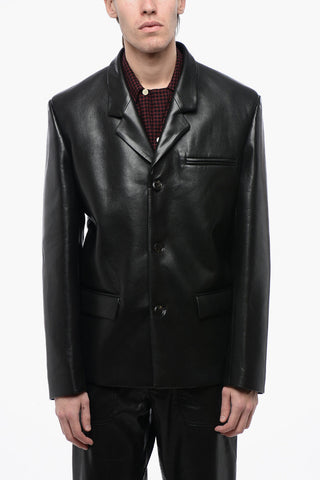 Vegan Leather Jacket ROX Single Vent