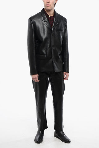 Vegan Leather Jacket ROX Single Vent