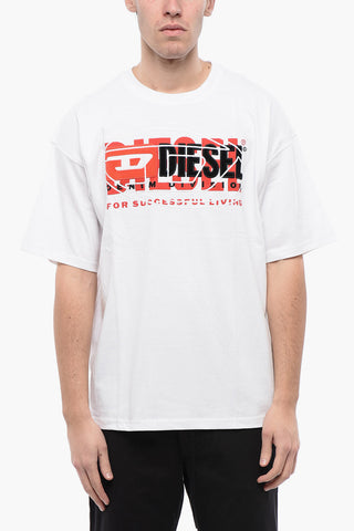 RED TAG T-Shirt Girocollo T-BOXT in Tinta Unita con Logo Ricamato