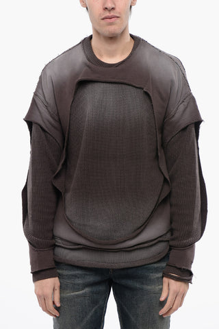 RED TAG Crew-Neck Sweater K-OSBERT with Faded Vintage Effect