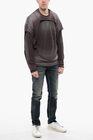 RED TAG Crew-Neck Sweater K-OSBERT with Faded Vintage Effect