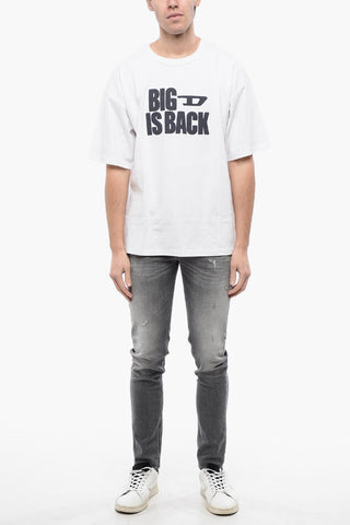 RED TAG Crew-Neck T-shirt T-BOXT-BACK with Embossed Print