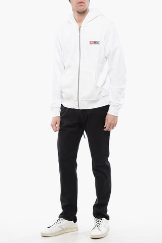 RED TAG Brushed Cotton S-GINN Sweatshirt with Hood and Zip Closure