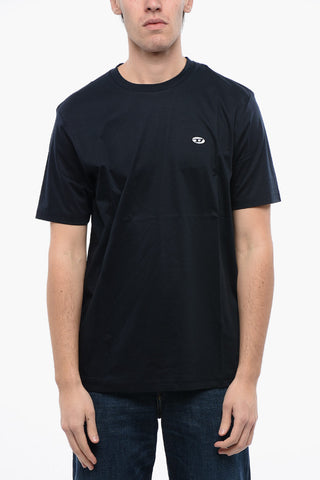 RED TAG UNISEX T-shirt Girocollo T-JUST-DOVAL-PJ a Tinta Unita con Ricamo Monogram