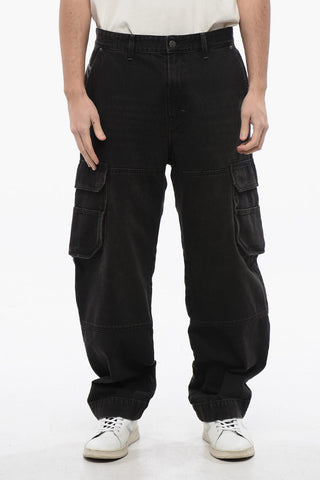 Wide Leg D-FISH Cargo Jeans 23cm L32