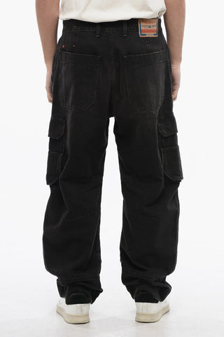 Wide Leg D-FISH Cargo Jeans 23cm L32