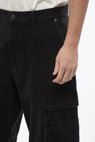 Wide Leg D-FISH Cargo Jeans 23cm L32
