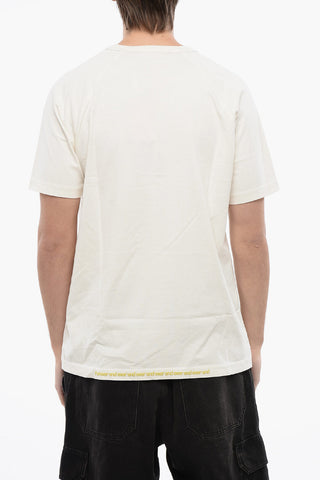 RED TAG T-shirt Girocollo T-RUST in Cotone con Dettaglio in Velour