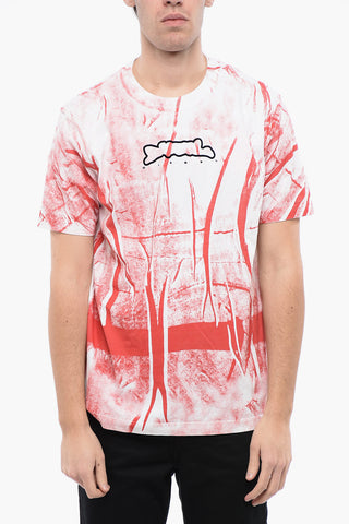 RED TAG Crew Neck T-shirt T-JUST-N3 Crinkled Effect