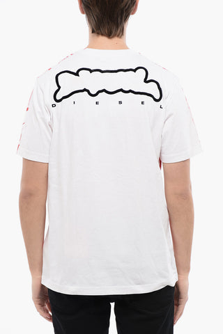 RED TAG Crew Neck T-shirt T-JUST-N3 Crinkled Effect