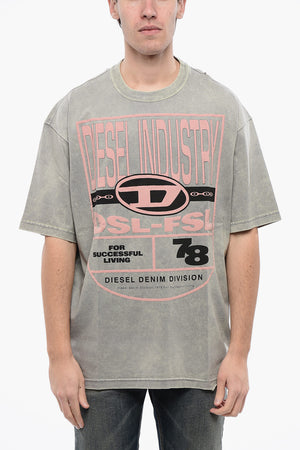 RED TAG Rundhals-T-Shirt T-WASH-N1 aus Baumwolle mit erhabenem Logo