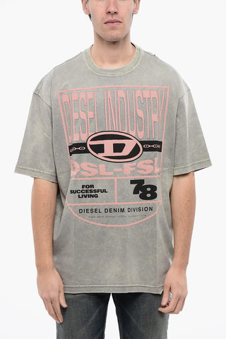 RED TAG Cotton Crew Neck T-shirt T-WASH-N1 with Embossed Logo