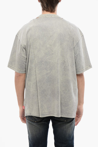 RED TAG Cotton Crew Neck T-shirt T-WASH-N1 with Embossed Logo