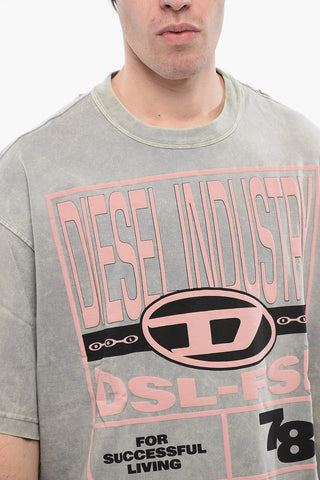 RED TAG Cotton Crew Neck T-shirt T-WASH-N1 with Embossed Logo