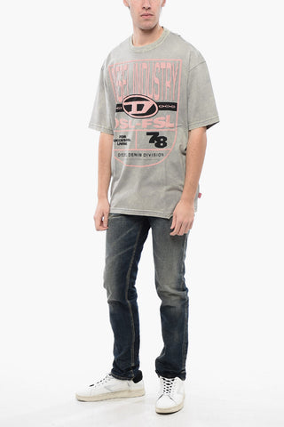 RED TAG Cotton Crew Neck T-shirt T-WASH-N1 with Embossed Logo