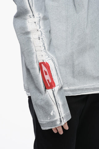 RED TAG Felpa Hoodie T-OX-HOOD-LS in Cotone Leggero Spalmato