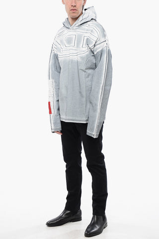 RED TAG Felpa Hoodie T-OX-HOOD-LS in Cotone Leggero Spalmato