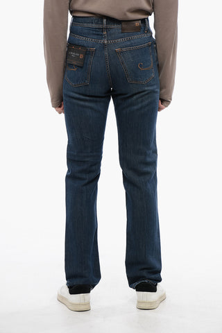 ID LUXURY DENIM Dark-washed Denims with Contrasting Embroidery