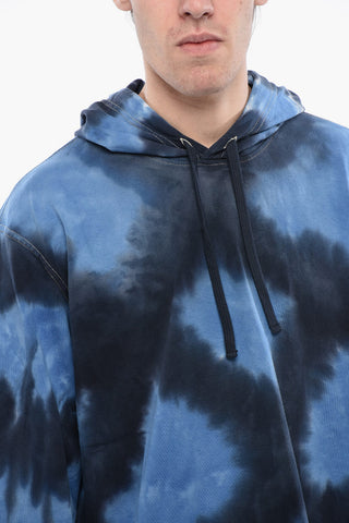 Hoodie T-CRANE-LS-HOOD-N1 mit Tie-Dye-Effekt