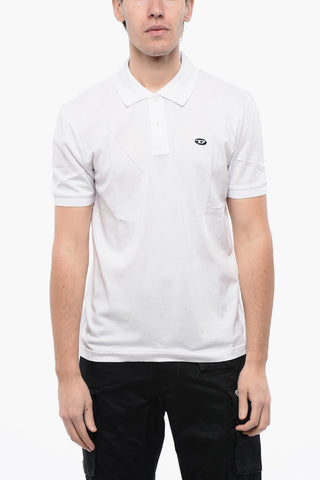 RED TAG Polo T-SMITH-DOVAL-PJ in Tinta Unita con Logo Oval-D