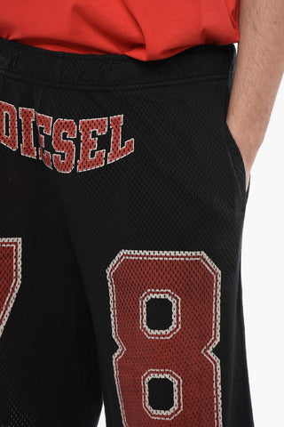 RED TAG Shorts P-TAIN mit Lochmuster und elastischem Bund