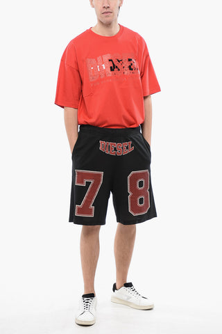 RED TAG Shorts P-TAIN mit Lochmuster und elastischem Bund