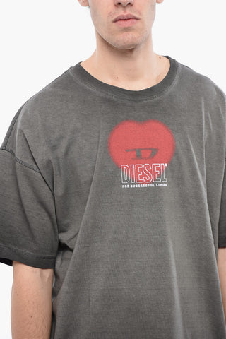 RED TAG UNISEX T-shirt Girocollo T-BUXT-N4 In Cotone Effetto Vintage