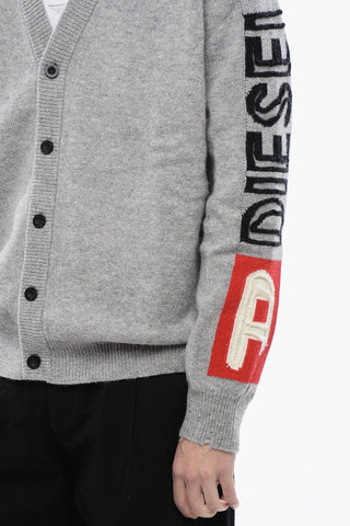 RED TAG Cardigan K-SARRI aus Wolle mit V-Ausschnitt