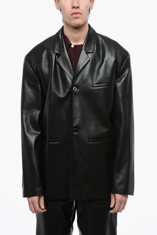 Vegan Leather Jacket SANCO with Single Vent