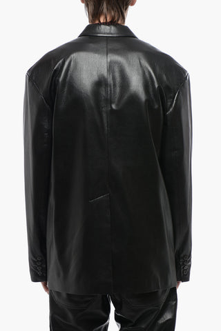 Vegan Leather Jacket SANCO with Single Vent